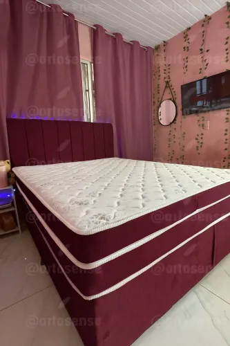 BOX LUXO CASAL COM CABECEIRA E ENTREGA DE BRINDE