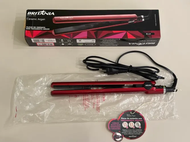 Prancha de cabelo Britânia Cerâmic Argan | Receba em até 24hrs - OLX Flash