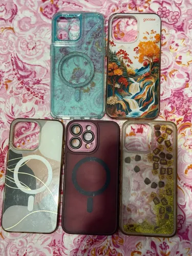 Kit 5 capinhas IPhone 15 promax