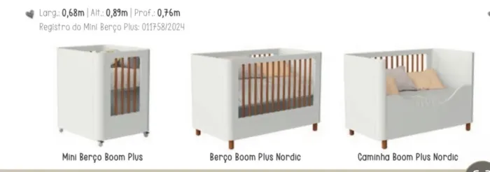Berço evolutivo 3 em 1
