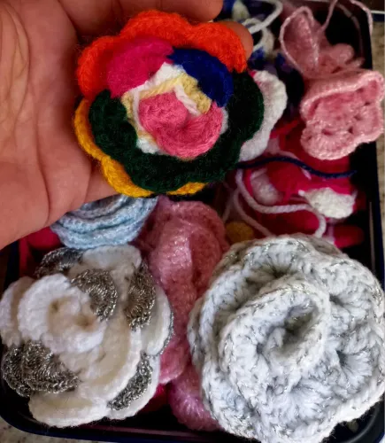 Flores de crochê 