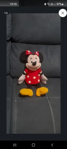 Pelúcia Minnie Disney original 