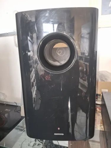 Caixa grande subwoofer passivo onkio funcionando perfeitamente boca de 10 polegadas 