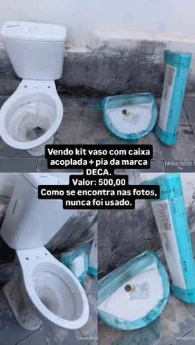 Vendo kit pia + vaso DECA