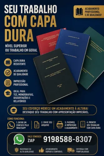 CAPA DURA OU BROCHURA