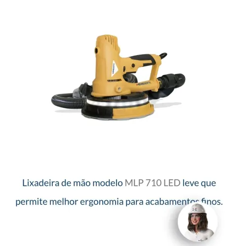 Lixadeira de parede profissional
