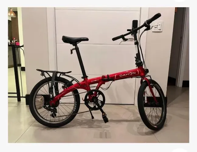 Bicicleta Dobrável Dahon Vybe D7 Com Cateye Ciclocomputador