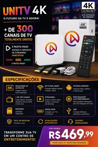 Aparelho TV 4k 