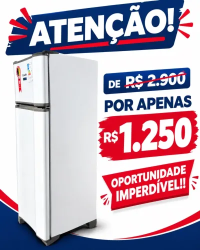 Geladeira 277 Litros Cycle Defrost Inverter RCD34 Pro Esmaltec