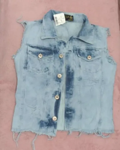 Colete Jeans alongado Marisa