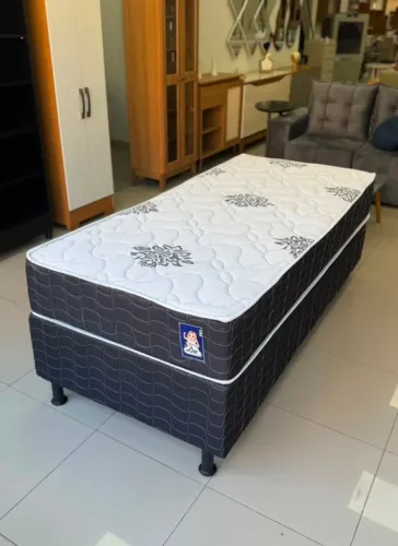 Cama Box Solteiro 88x1.88 (base e colchão Individual)