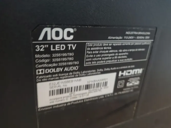 Vendo SMARTV AOC ROKU NOVA COM TELA QUEBRADA,OU PAGO PRA QUEM TROCAR A TELA
