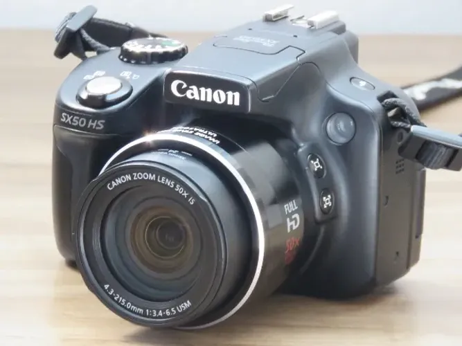 Câmera Digital Canon Sx50hs Zoom 50x Full Hd + Acessórios