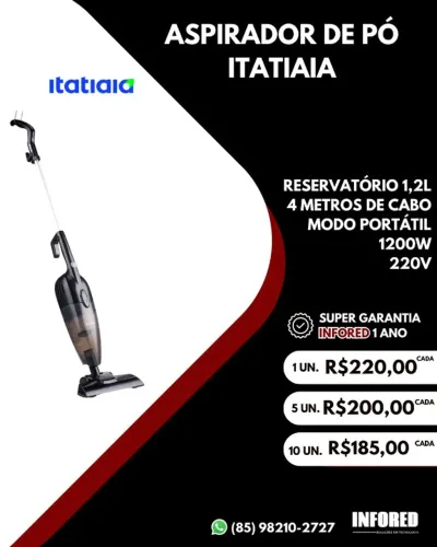 ASPIRADOR DE PÓ ITATIAIA 1200W 220V