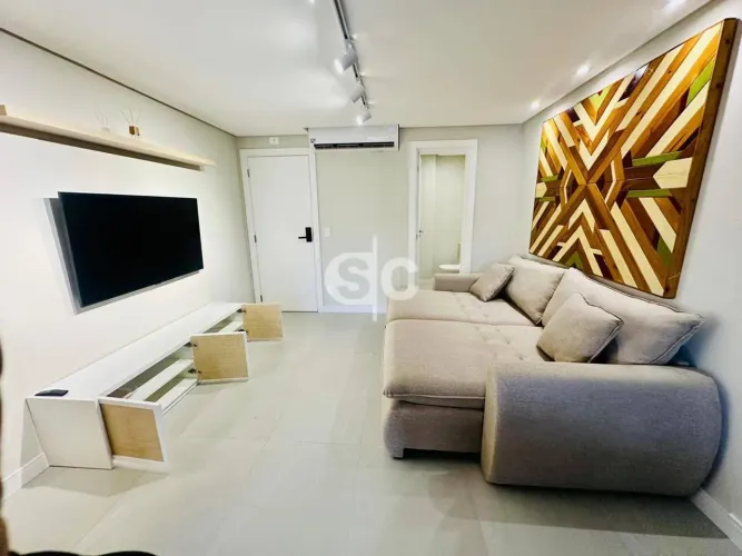 Apartamento para locação no Edifício Brava Bells com 02 suítes na Praia dos Amores, Balneá