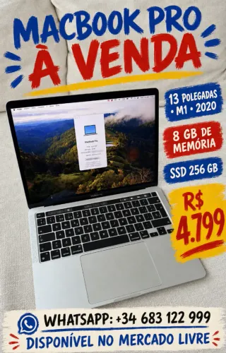 Macbook Pro 13 M1 2020 8gb 256gb Ssd (Usado)