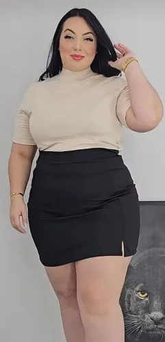Saia Alfaiataria Plus size 