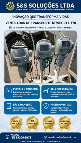 Ventilador Pulmonar de transporte