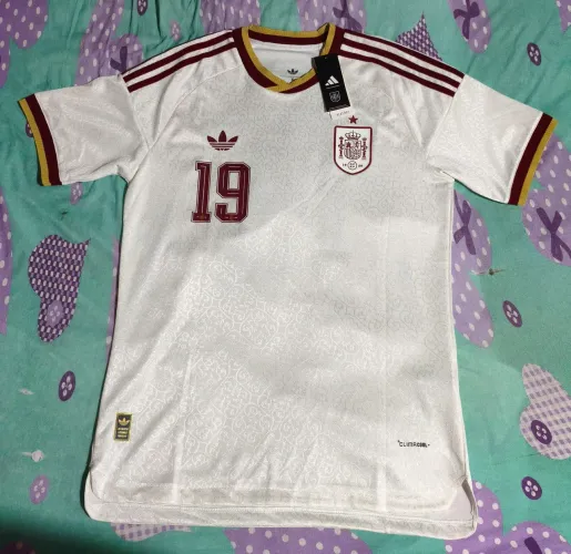 Camisa da Espanha Lamine Yamal #19 (Branca)