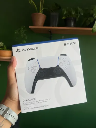 Controle PS5 LACRADO - Branco & Preto