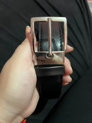 Cinto preto couro masculino 