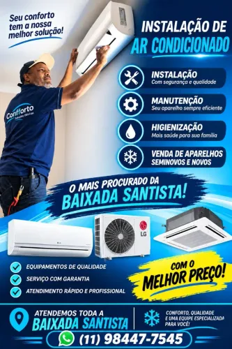 Ar condicionado ultra rapido e preciso.