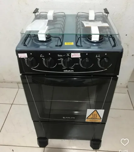 Promoção Fogão 4 bocas Atlas Coliseu( NOVO DIRETO DA FÁBRICA) Branco e Preto
