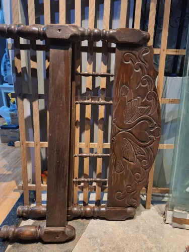 Cama de casal estilo colonial 