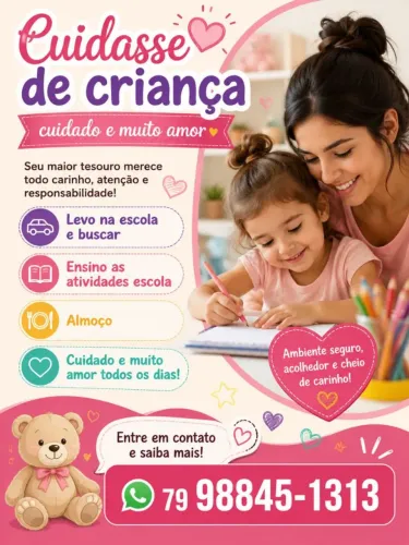 Cuidasse de criança aparte de 2 anos