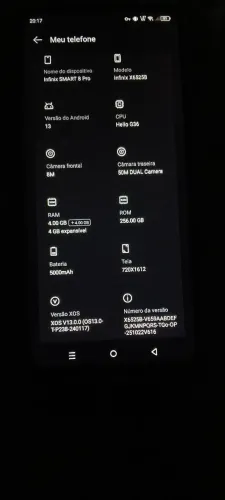 Vendo ou troco por iPhone 11 64,GB (telefone infinix SMART 8 Pro)