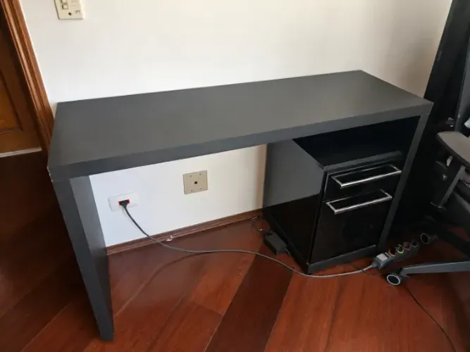 Mesa De Escritório Escrivaninha 1 Gaveta 1 Porta 1,20m - KAPPESBERG