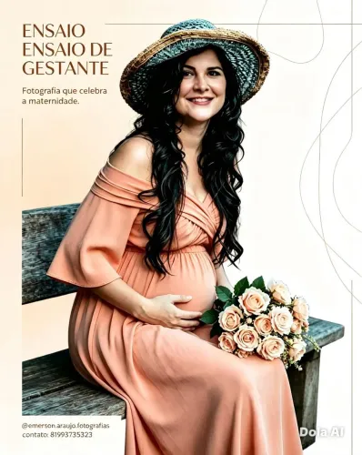 Ensaio fotográfico para gestantes