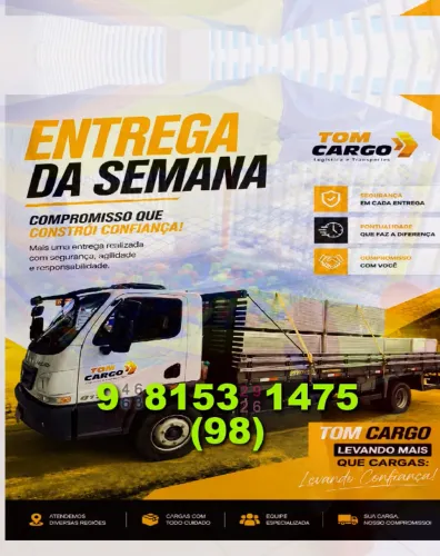 Frete/Transporte de Cargas: qualidade e rapidez a preços imbatíveis!