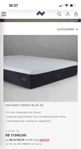 Colchão super KING Zissou  2 X 2 m modelo TOP de linha 