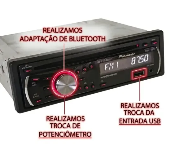 Pioneer Vintage 3UB I Som de Carro I Bluetooth