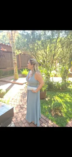 Vestido de madrinha Azul 44