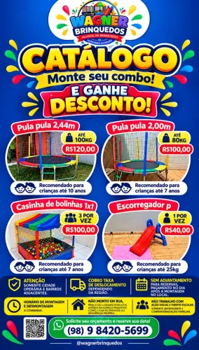 Aluga- se pula pula, casinha de bolinhas e escorregador