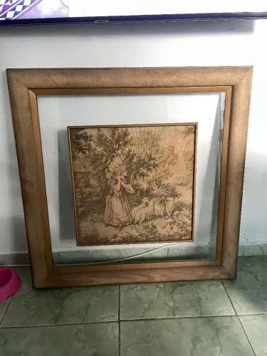 Vendo quadro gobelin francês original vintage