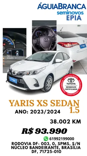Toyota Yaris XS Sedan 1.5 Flex 16V 4P Aut. 2024