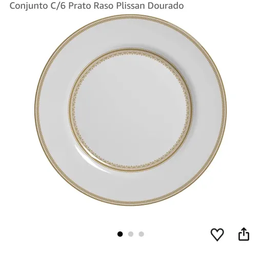 Conjunto Pratos Rasos Cerâmica 6