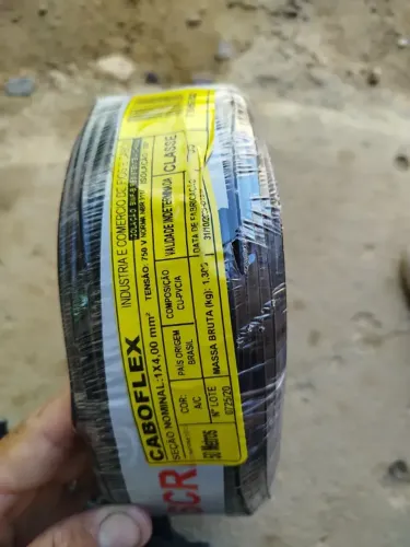 Fio de Energia 4mm 50 Metros - Cabo Flexível