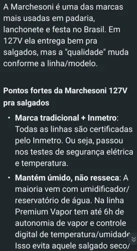 Vendo estufas para salgados da Marchesoni 04 bandejas 127volts