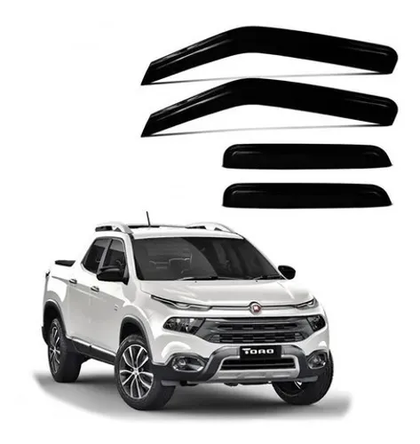 Calha de Chuva Fiat Toro 2016 à 2021 4pts