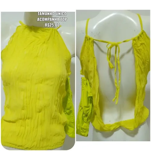 Blusa feminina tamanho Único acompanha top