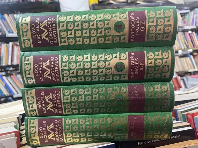 Novo Michaelis dicionário ilustrado inglês português 4 volumes