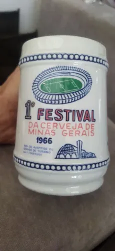 Caneca Chopp 1966  Primeiro Festival da Cerveja de Minas Gerais