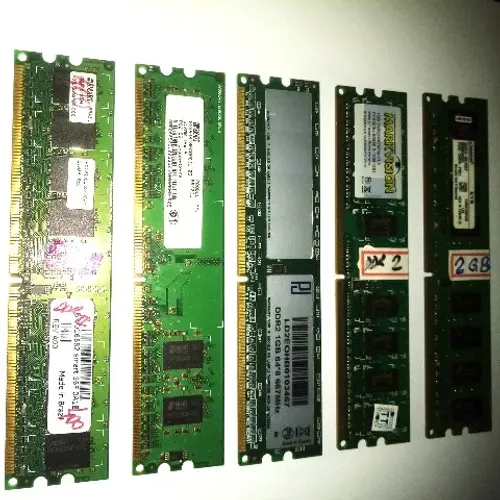  5 memórias  DDR 2 Pc raridade