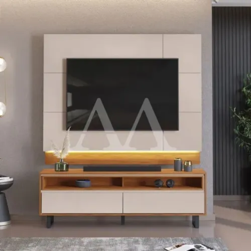 Lindo rack Com Painel Para deixa sua sala amis iluminada para tv de 65 polegadas 