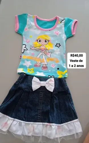 Opções de roupas infantil para meninas 
