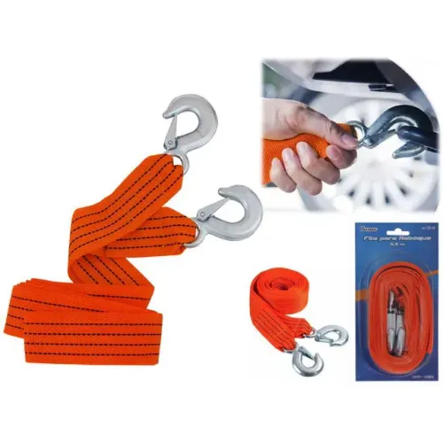 Cabo / Fita Para Reboque Carga Maxima 2 Toneladas 3,5mx50mm